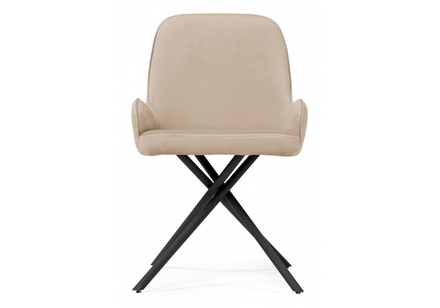 Стул на металлокаркасе Woodville Галтер MR-26, черный, ножки черные