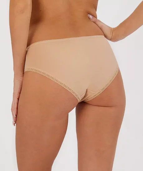 Трусы (2шт) женские хипстер Atlantic 2BLP-056, бежевый