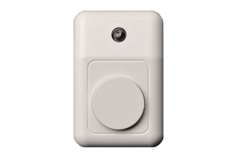 Кнопка звонка со световым индикатором белый LIREGUS RETRO