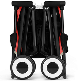 Прогулочная коляска Cybex Libelle BLK Hibiscus Red с дождевиком