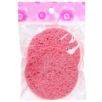 Спонжи для умывания 2шт «KLEVER», цвет розовый, d - 8,5см