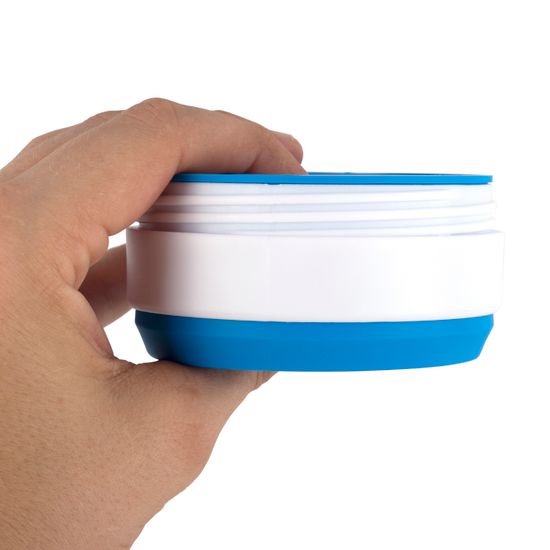 Стакан складной силиконовый 350 мл. Kamille KM 2034 с пластиковой накладкой