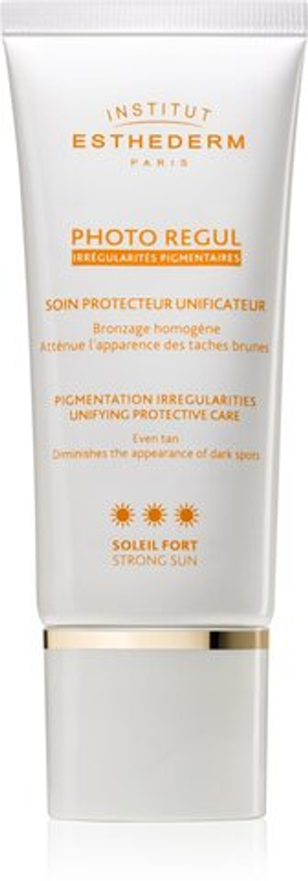Institut Esthederm Photo Regul Pigmentation Irregularities Unifying Protective Care - комплексный уход за обесцвеченной кожей с высокой степенью защиты от ультрафиолета /   50  ml  / GTIN 3461020012355