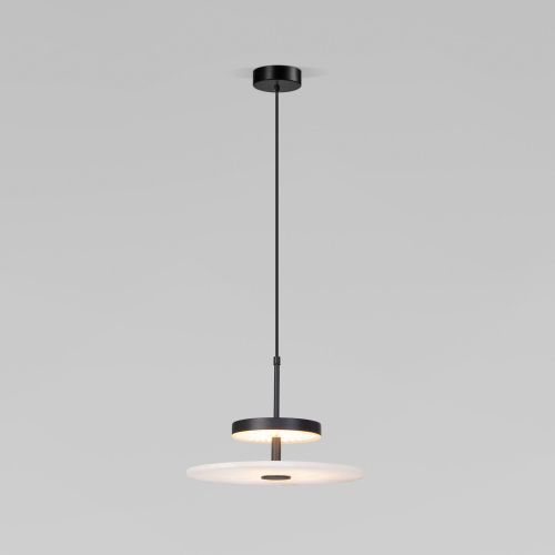 Светодиодный подвесной светильник с мраморным рассеивателем 40342 LED черный