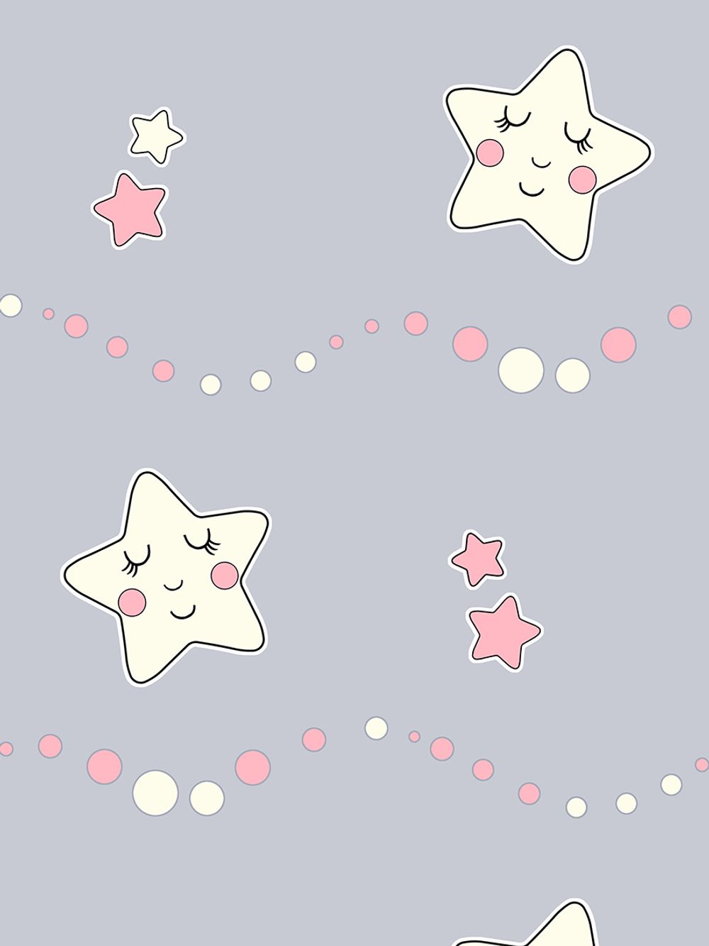 Наволочка комплект 2шт перкаль Сказка "Спящие звезды" 50x70 см на молнии