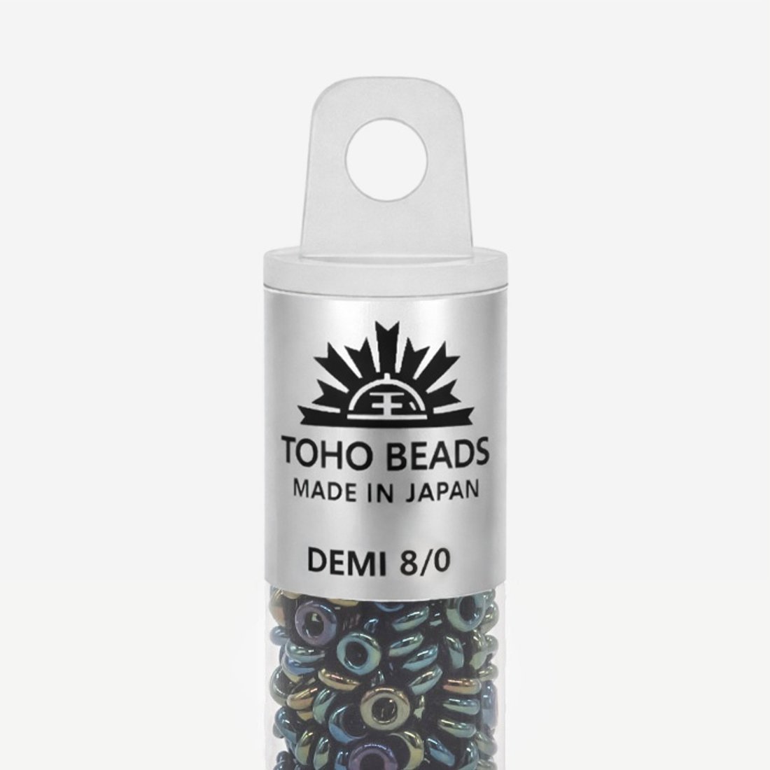 Японский бисер TOHO Demi 8/0 (№84), металлизированный, непрозрачный глянцевый