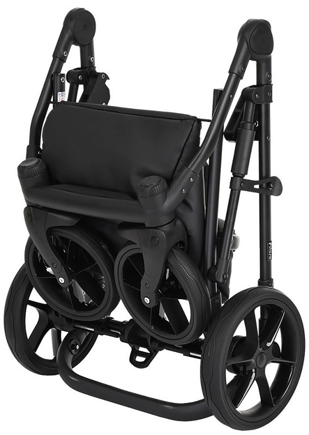 Детская коляска Pituso Luna Luxury 2 в 1 Кожа 10210 Silver Dark Grey