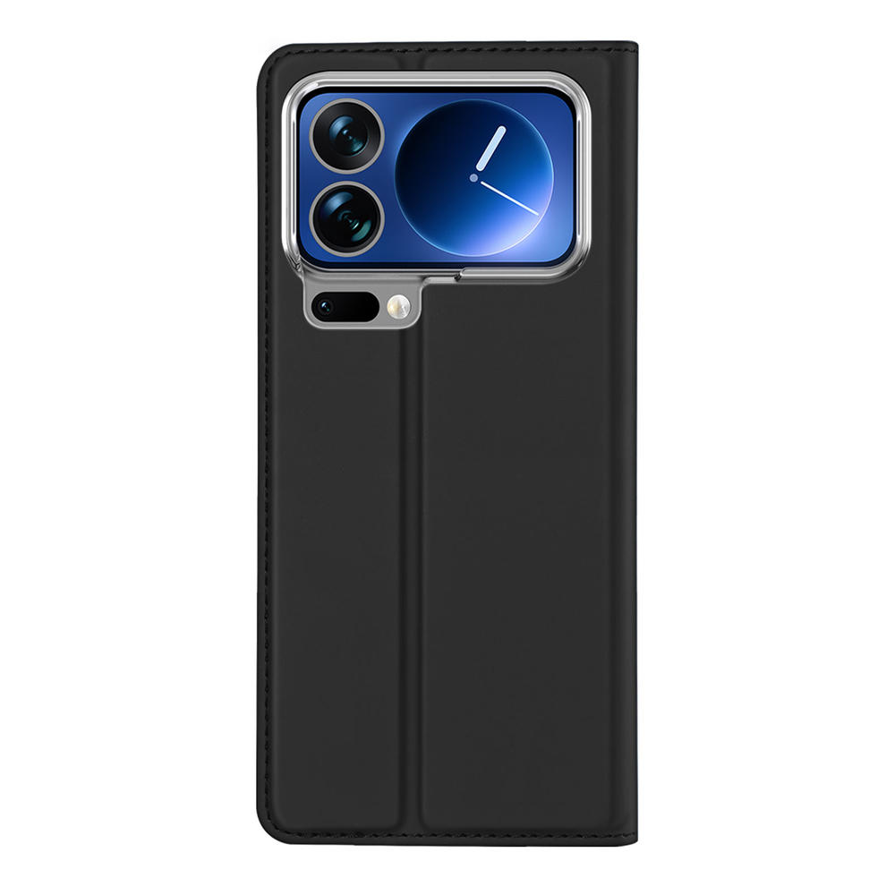 Чехол книжка из PU кожи черного цвета от Dux Ducis для Xiaomi 17 Pro, серия Skin Pro Series Case