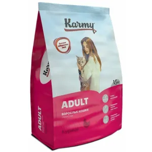 Сухой корм Karmy Adult Cat для взрослых кошек, с курицей