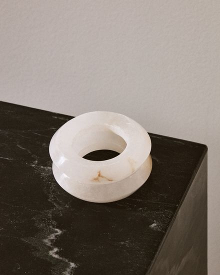 Набор из 2 колец для салфеток Noreli из алебастра