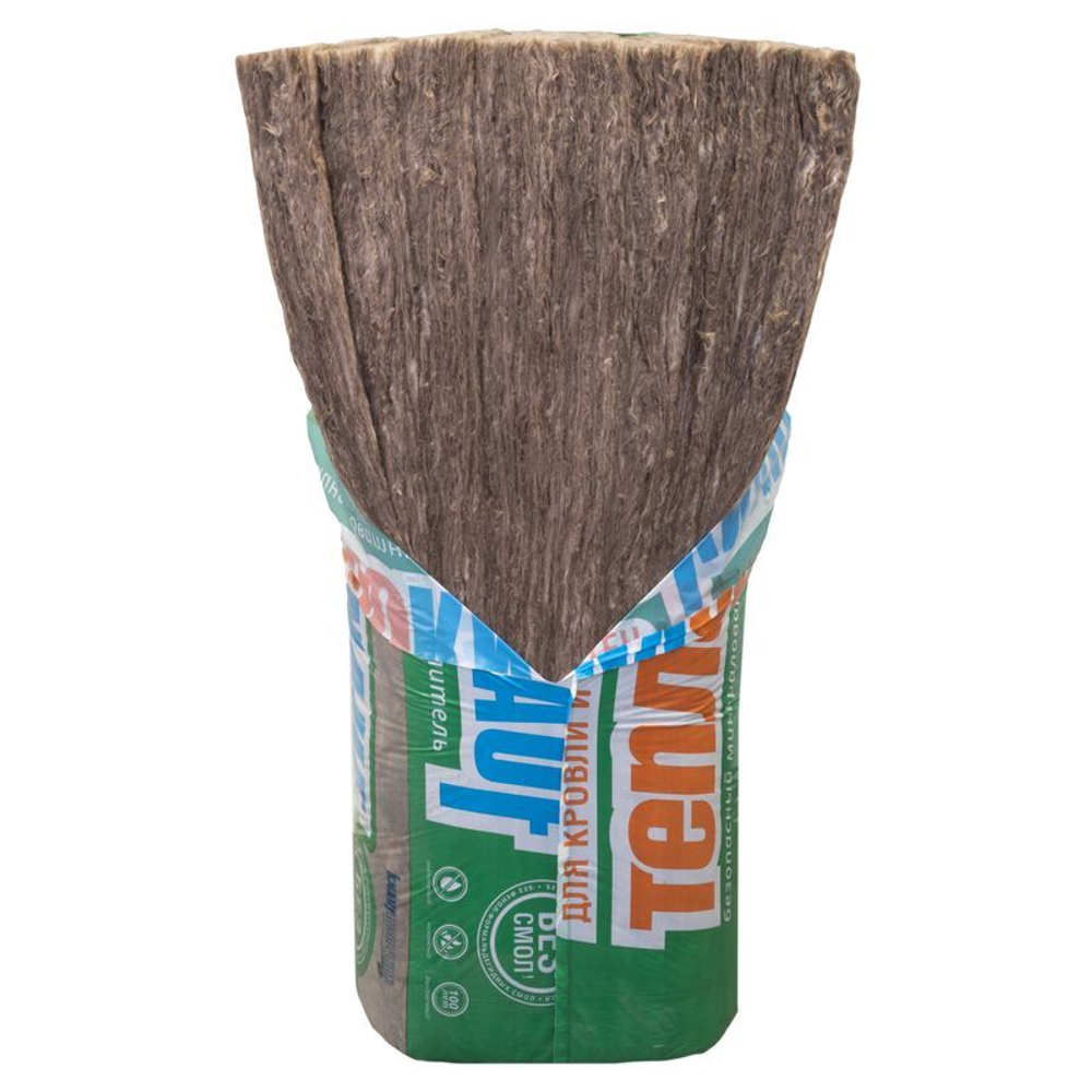 Утеплитель ТеплоКНАУФ для кровли и стен 15 кг/м³ (1230х610х100 мм) 8 шт