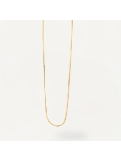 Колье Snake серебро 925 пробы покрытое золотом