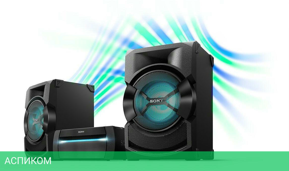 Музыкальный центр Sony Shake-X10 черный (SHAKEX10HN/SSSHAKEX10P)