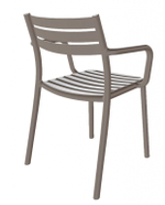 Кресло пластиковое Papatya Hisar-K, тортора