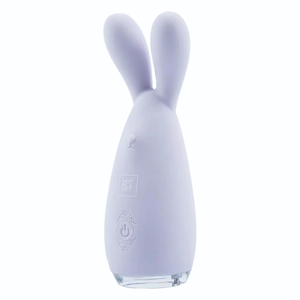 Сиреневый мини-вибратор Reba с мягкими ушками (Цвет: сиреневый)