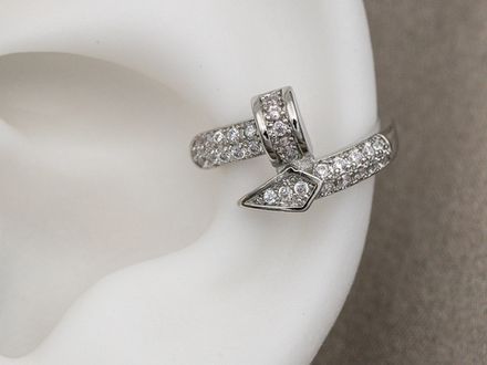 Кафф "Гвоздь" со стразами