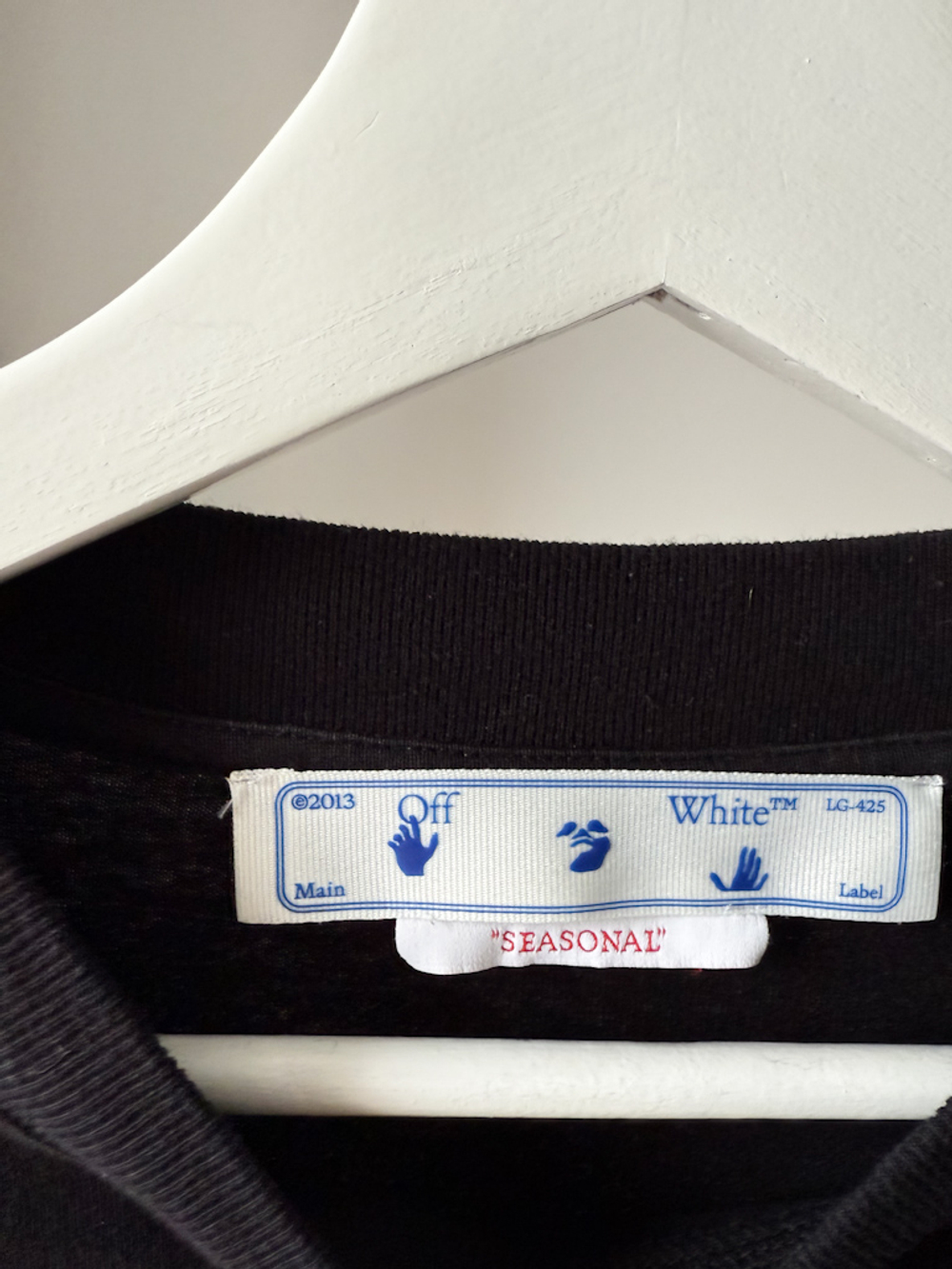 Хлопковый лонгслив Off White, M