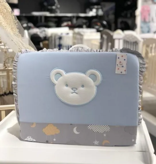 Набор в кровать для новорожденных Lollycottons Deni, Голубой