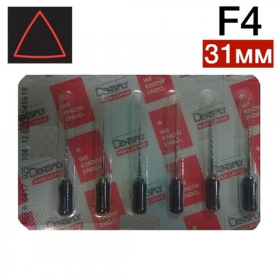 ProTaper ручной 31мм F4, ПроТейпер (6шт.), эндодонтические файлы