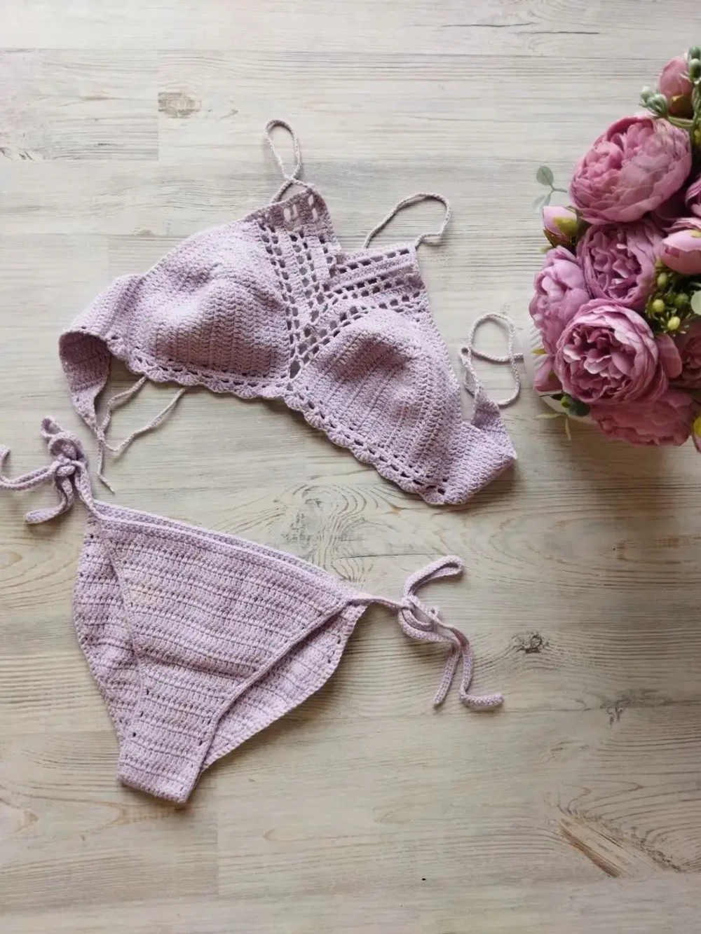 Вязаный купальник