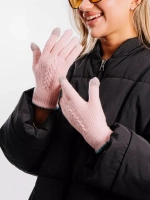 Перчатки теплые вязаные