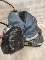 Санки-коляски Galaxy Snow Glory Gloss зеленый-серый