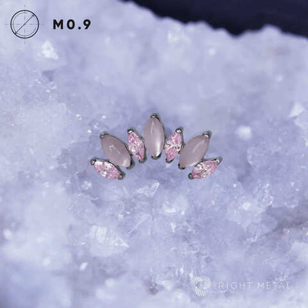 7K Marquise v.2 Rose Quartz & Pink