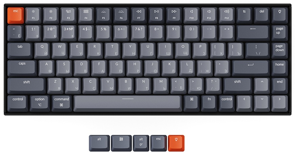 Клавиатура Keychron K2 K2-B3H Brown Switch черный