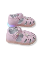 Мягкие сандалии для девочки праздничные светящиеся