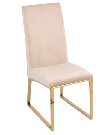 Стул обеденный Ist Casa Милан, 63х45х99, бежевый, глянцевое золото