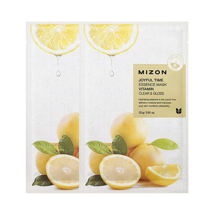 Тканевая маска для лица с витаминов С Mizon "JOYFUL MASK VITAMIN C" 23 г