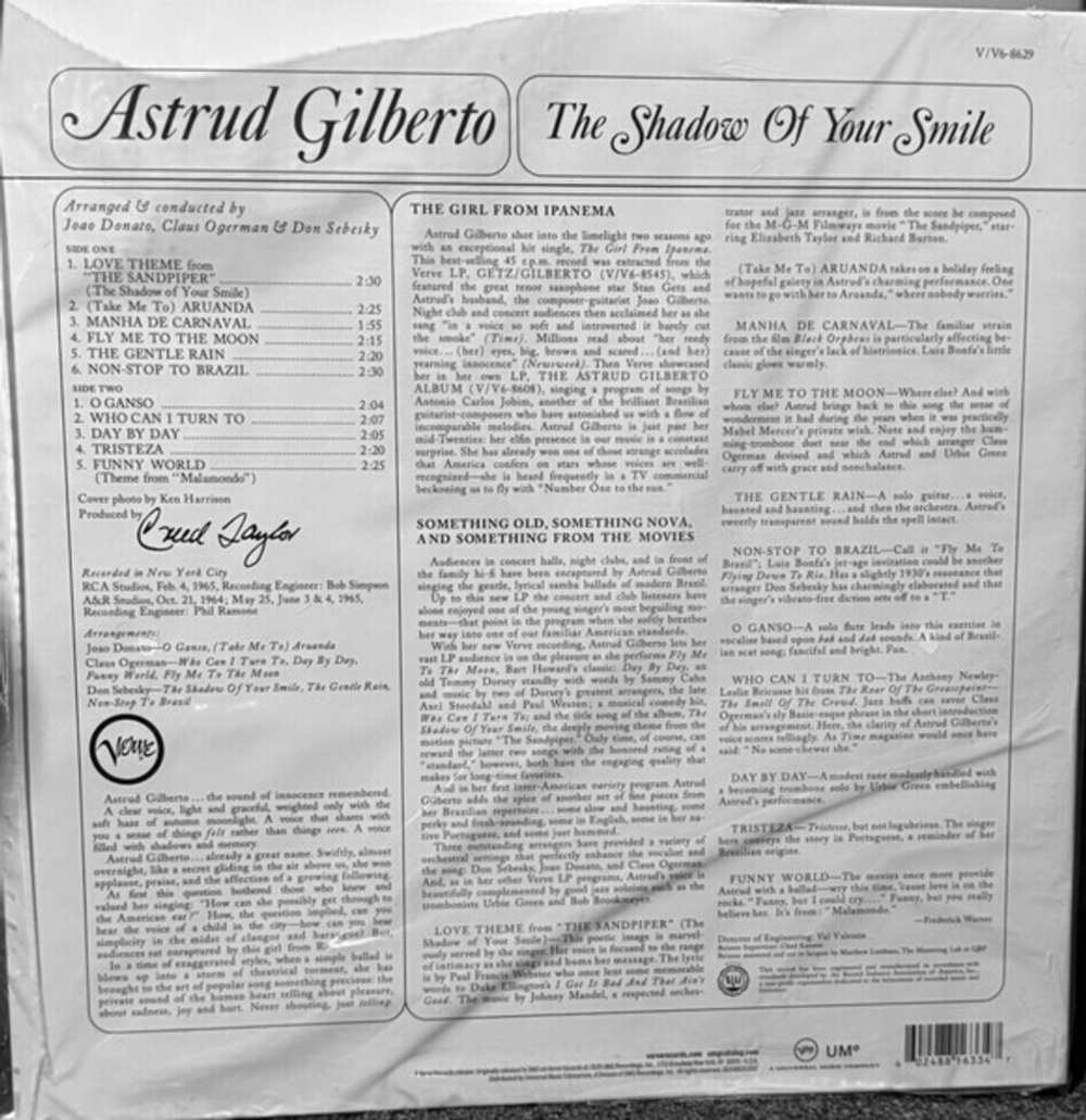 Astrud Gilberto / Shadow Of Your Smile (LP)