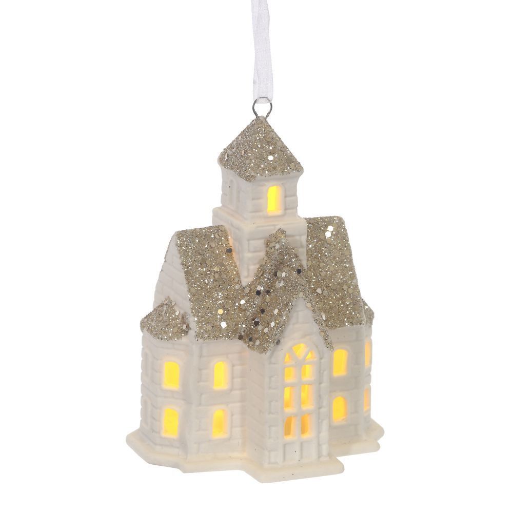 GAEM Украшение новогоднее "Домик" с подсветкой (LR44x2), L7 W5 H10 см, 3в.