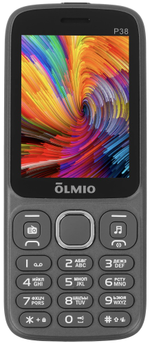 Мобильный телефон OLMIO P38 серый