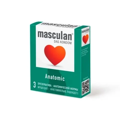 Презервативы Masculan Anatomic Анатомические, 3 шт.