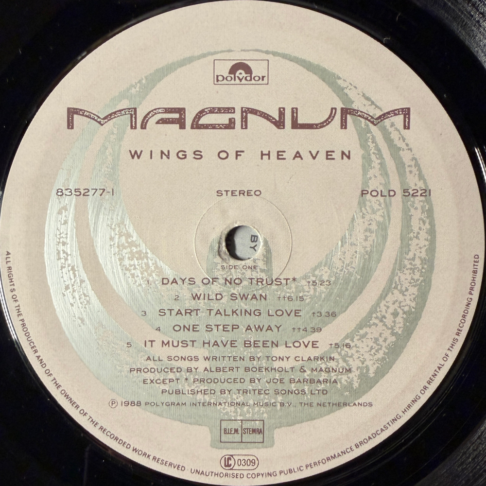 Magnum - Wings Of Heaven (Голландия 1988г.)
