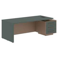 Стол руководителя с тумбой VCT 2290(R)  2200х900х750 VELION