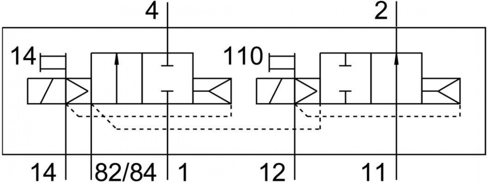 CPV18-M1H-2OLS-2GLS-1/4 Распределитель с электроуправлением