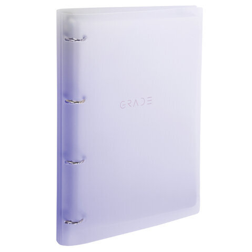 Тетрадь на кольцах БОЛЬШАЯ 305х235мм А4, 120л, пластик, с разделителями, BRAUBERG, Фиолетовый,404623
