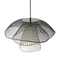 Светильник подвесной Vinger, Ø48х30 см, черный/серый/белый