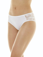 Трусы-слипы из микроволокна с кружевными вставками по бокам (Размер: 54) (Цвет: черный)