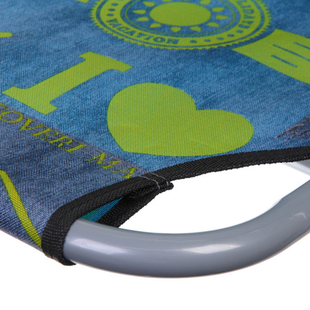 Кресло складное с подлокотниками Джинс 1608-GGR, 55*71*95 см, ДоброСад