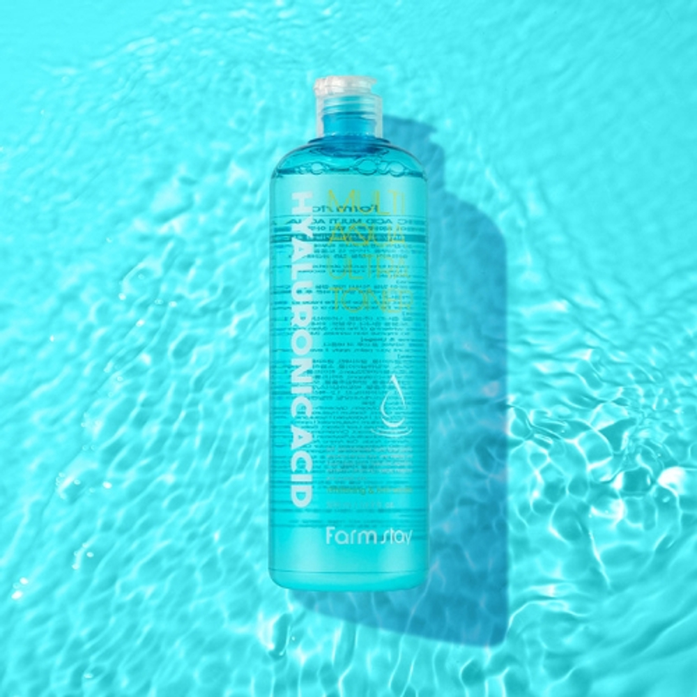 FarmStay Тонер для лица с гиалуроновой кислотой 500 мл, Hyaluronic Acid Multi Aqua Ultra Toner