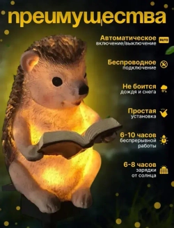 Live home Светильник уличный на солнечной батарее "Ежик"
