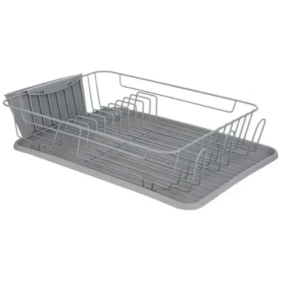 Сушилка для посуды, Серая 42,5*30,5*10 см