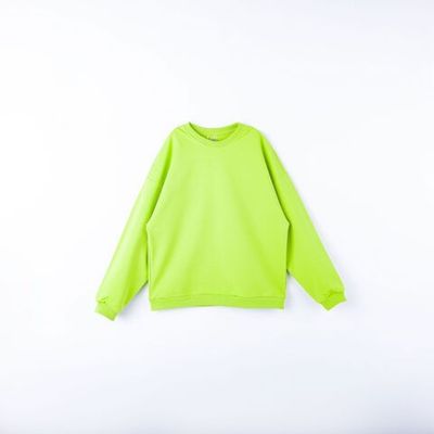 Oversized sweatshirt for teens - LIME