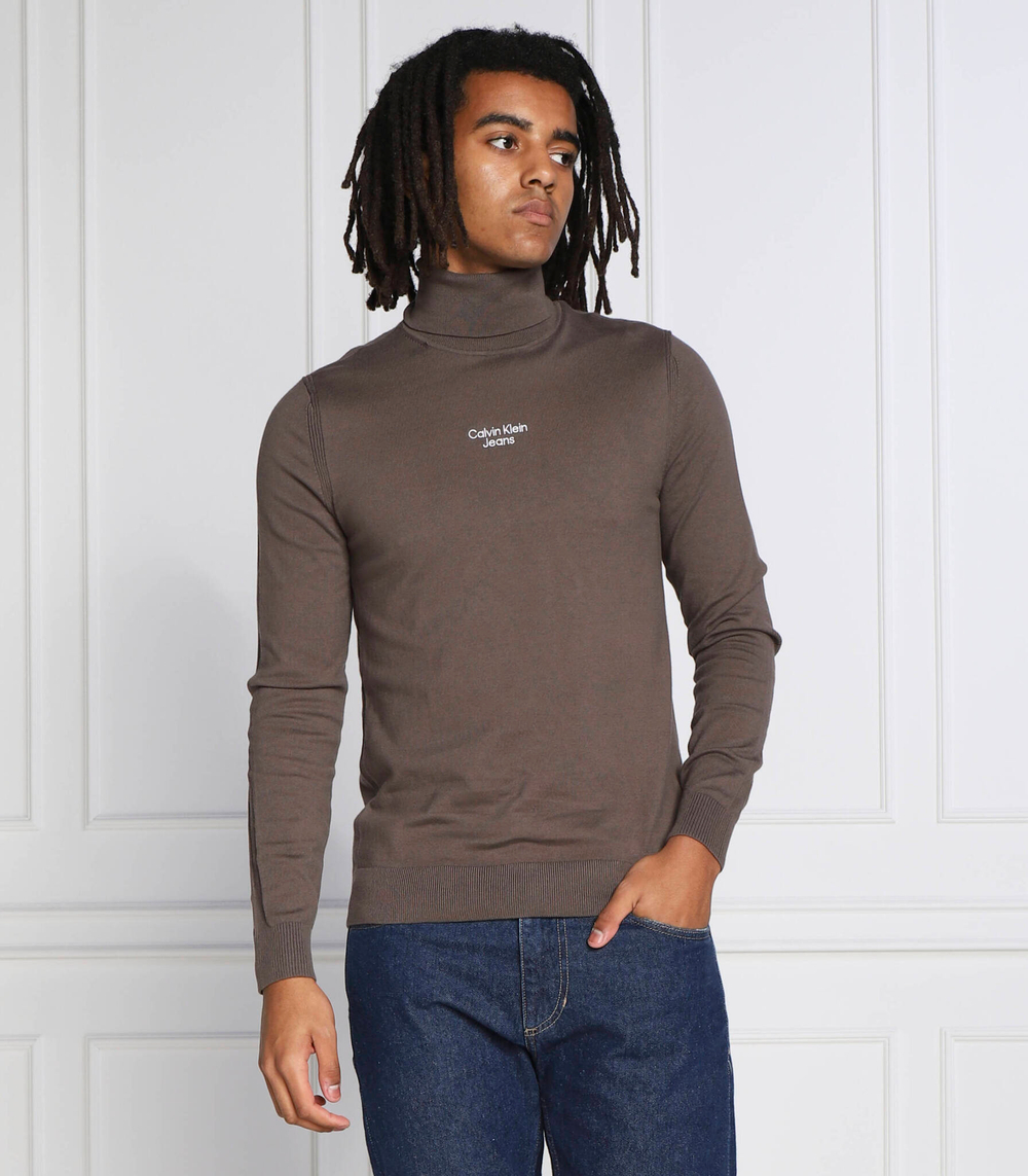 гольф CALVIN KLEIN JEANS - коричневый(J30J321696)