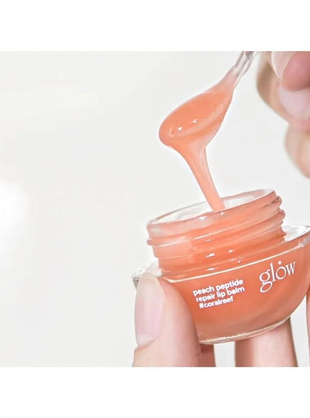 GLOW Бальзам для губ Peach Peptide Lip Balm Сoralreef