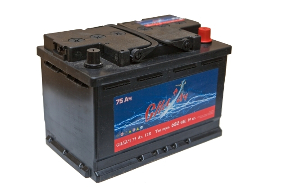 Аккумулятор 6СТ-75 А.ч., о.п., СИЛ (Калининград)