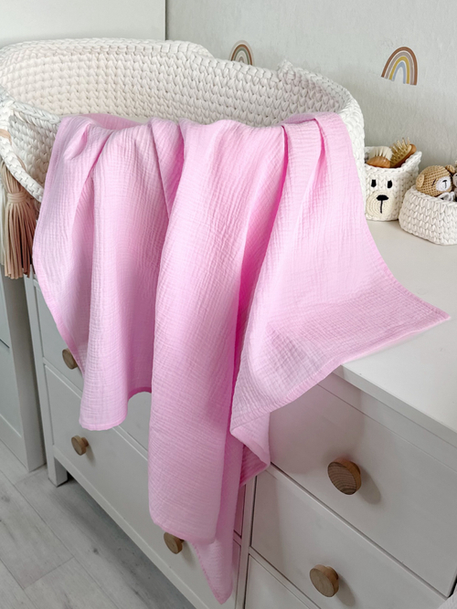 Муслиновый плед Pink